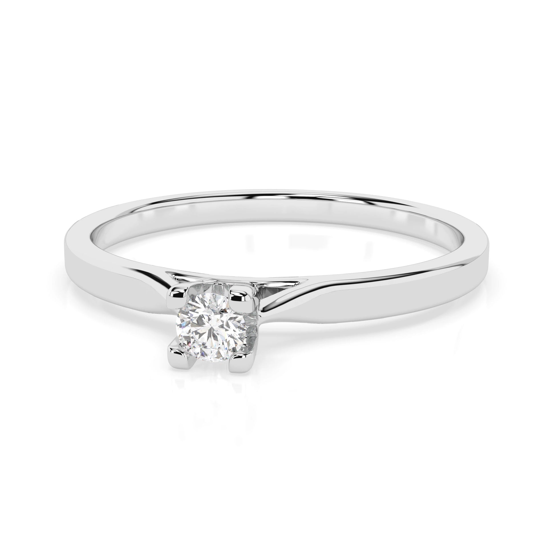 Solitär-Ring (Rund), 0.06 ct — 101-10034(2.5)