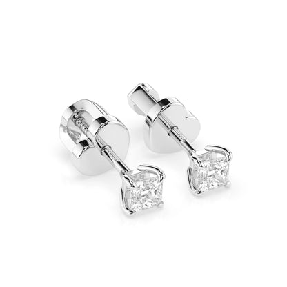 Solitär-Schmetterling-Ohrringe (Prinzess), 0.34 ct — 102-10113(3.0)PR