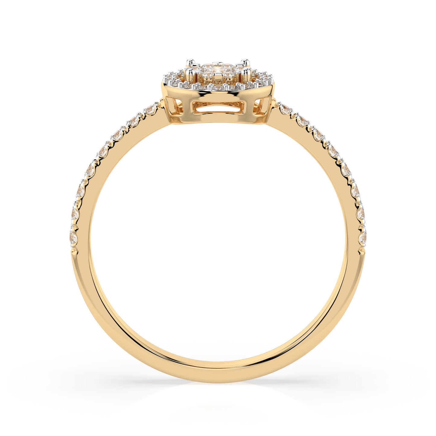 Illusion-Ring (Rund), 0.06 ct — 101-10018(2.5)