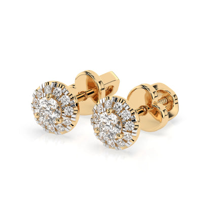 Solitär-Eternity-Ohrringe (Rund), 0.24 ct — 102-10095(3.1)