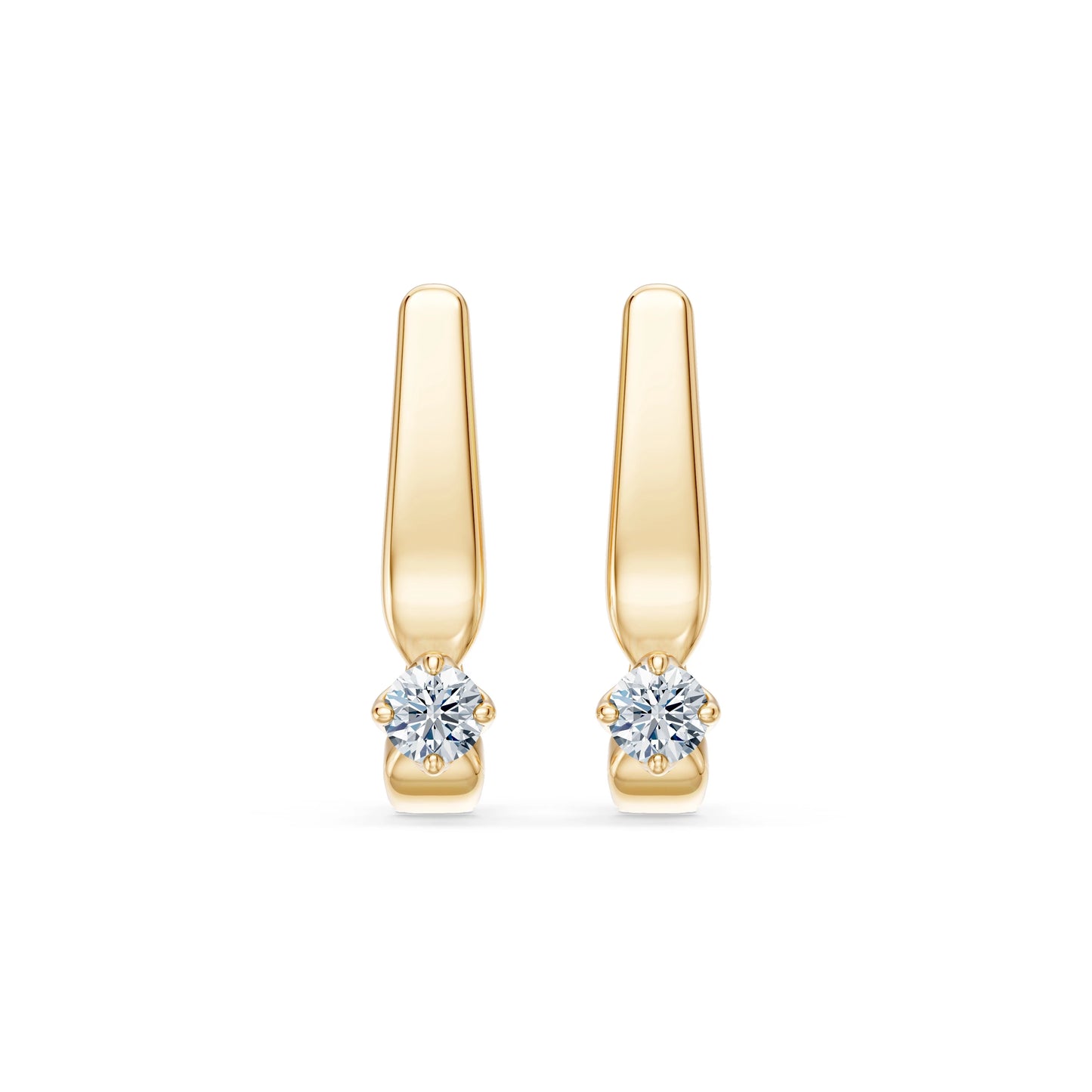 Solitär-Ohrringe mit englischem Verschluss, 0.2 ct — 102-10041(3.0)