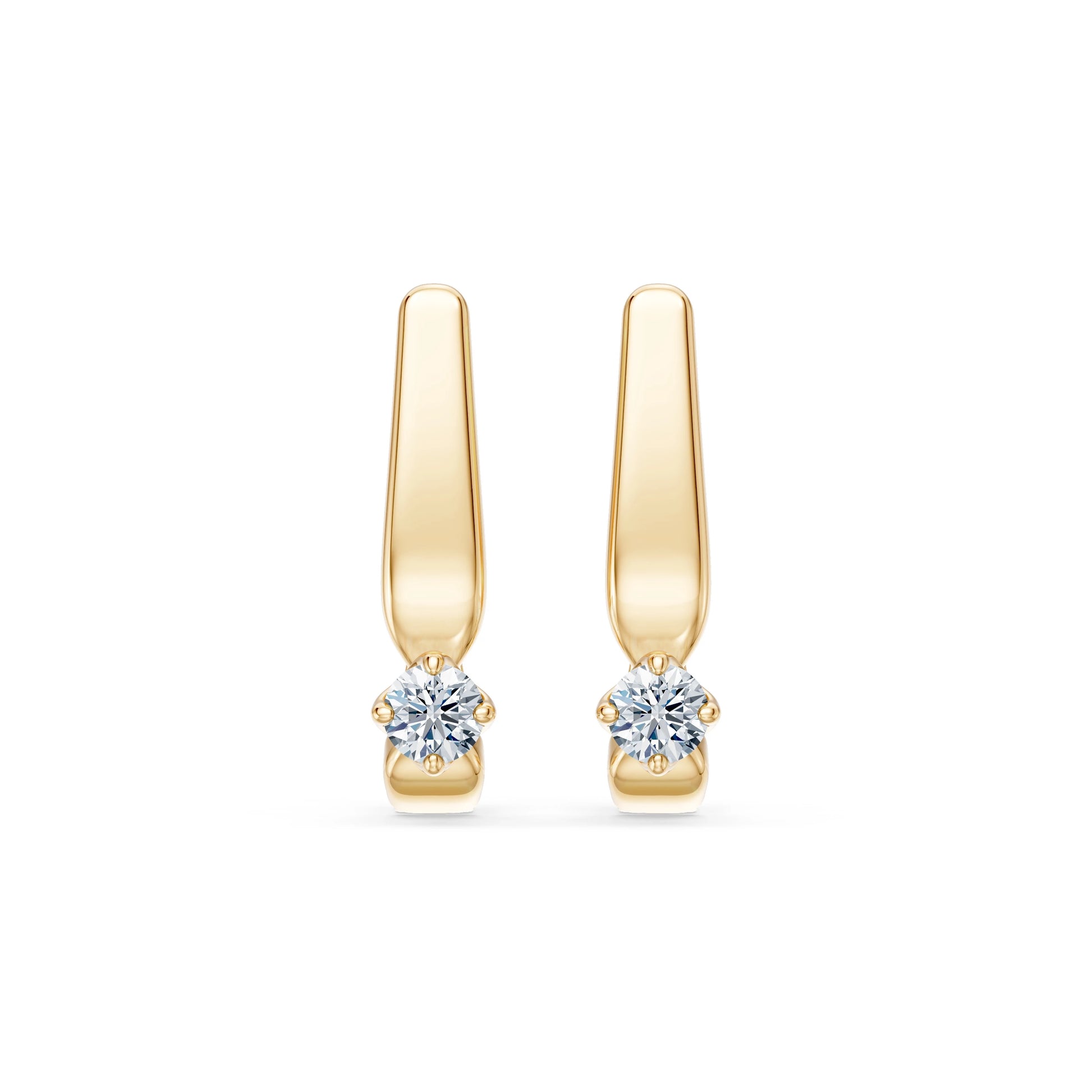 Solitär-Ohrringe mit englischem Verschluss, 0.2 ct — 102-10041(3.0)