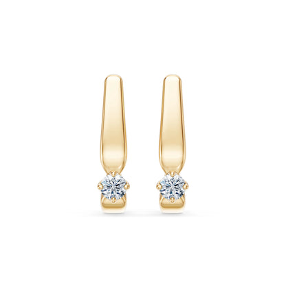 Solitär-Ohrringe mit englischem Verschluss, 0.2 ct — 102-10041(3.0)