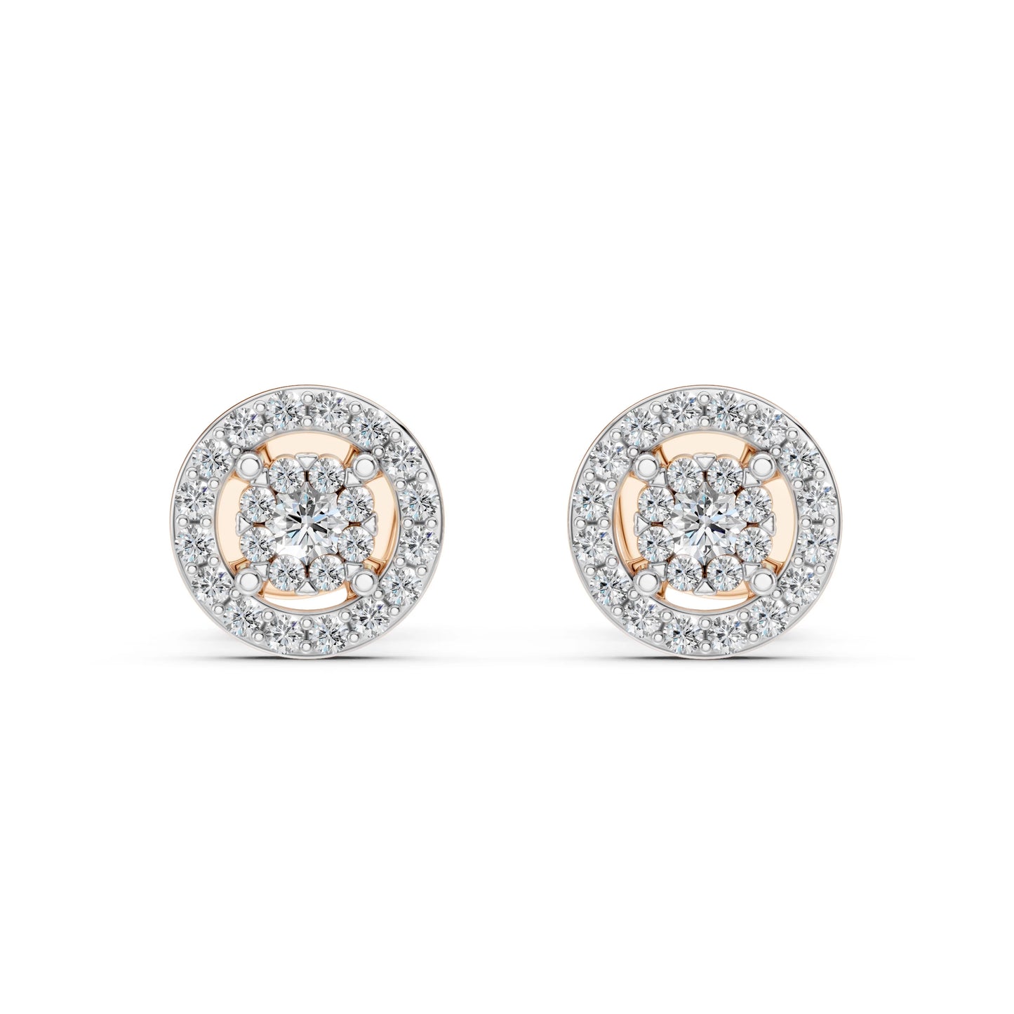 Illusion-Ohrringe (Rund), 0.06 ct — 102-10018(2.0)