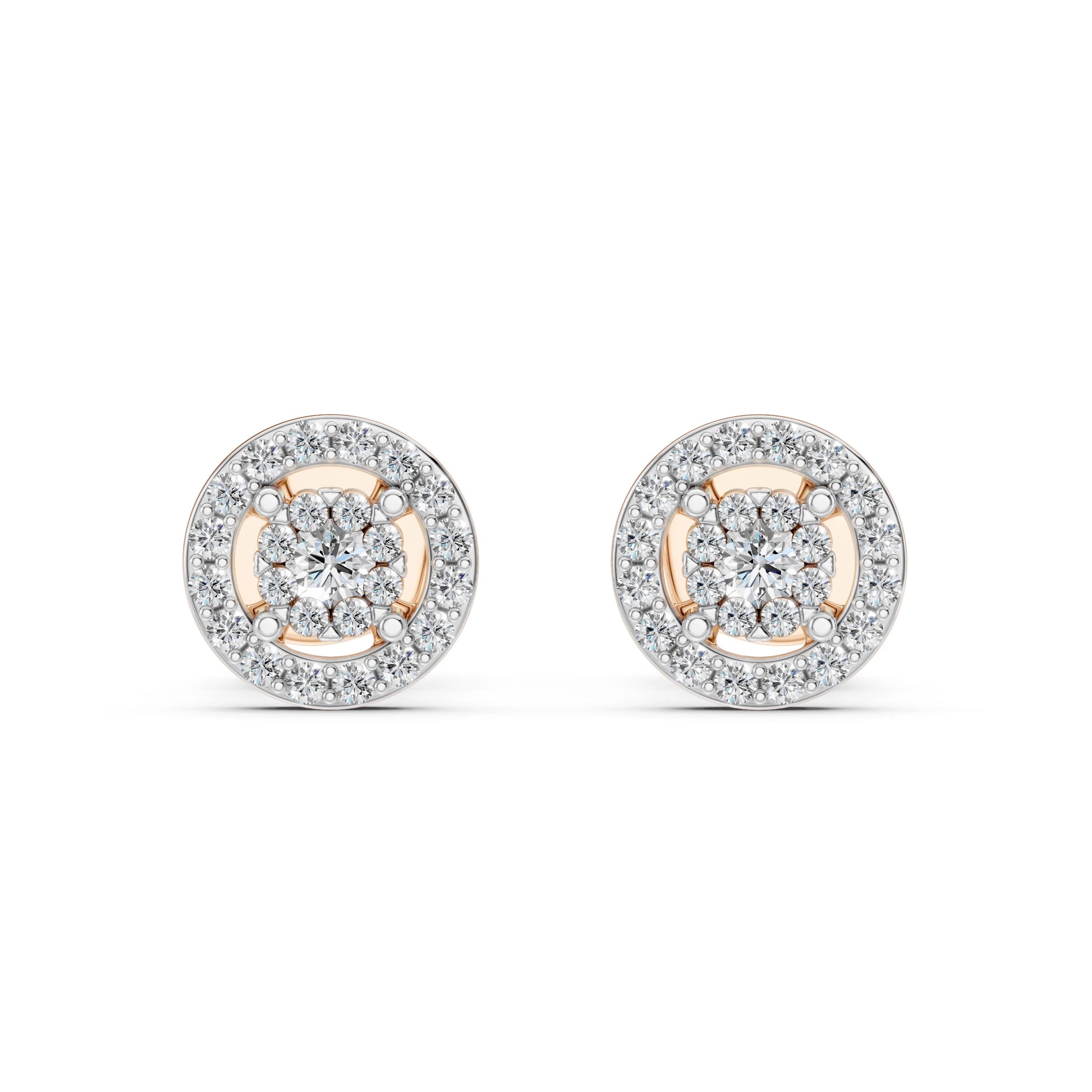 Illusion-Ohrringe (Rund), 0.06 ct — 102-10018(2.0)