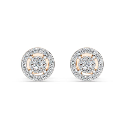 Illusion-Ohrringe (Rund), 0.06 ct — 102-10018(2.0)