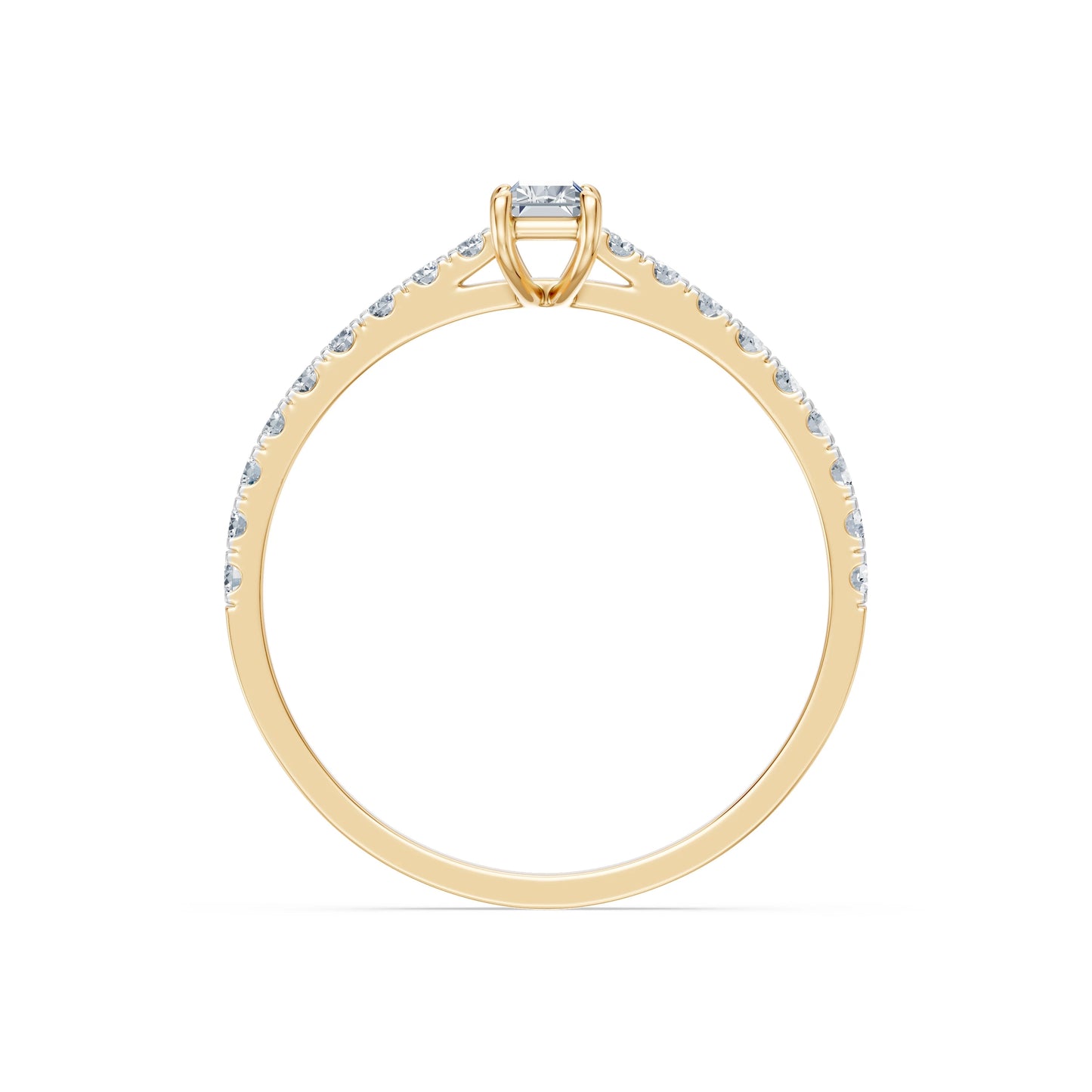 Solitär-Eternity-Ring, 0.3 ct — 101-10191(0.30)BAQ