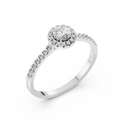 Solitär-Eternity-Ring (Rund), 0.35 ct — 101-10095(4.5)