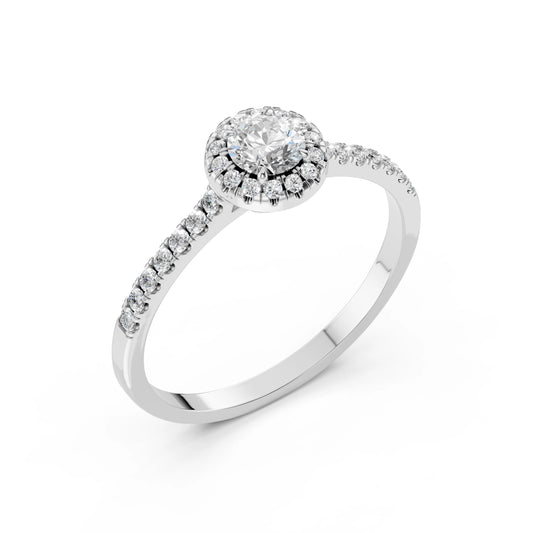 Solitär-Eternity-Ring (Rund), 0.35 ct — 101-10095(4.5)