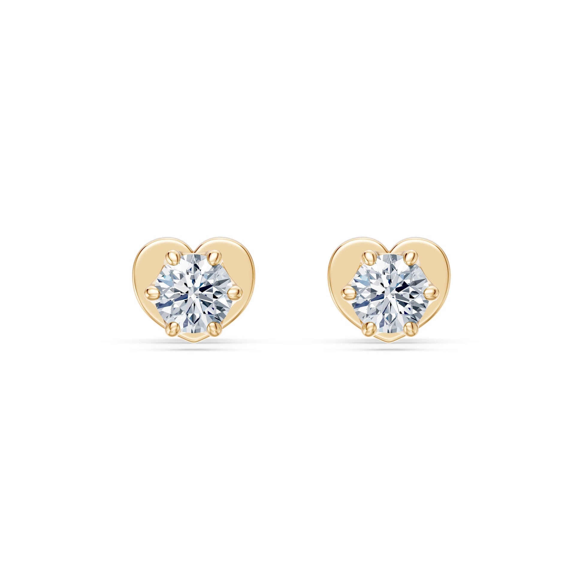 Solitär-Schmetterling-Ohrringe, 0.3 ct — 102-10040/1(3.4)