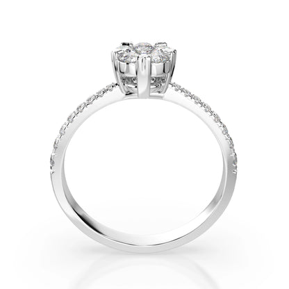 Illusion-Ring (Rund), 0.1 ct — 101-10015/4(3.0)