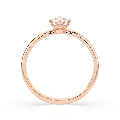 Solitär-Ring (Rund), 0.25 ct — 101-10041(4.0)