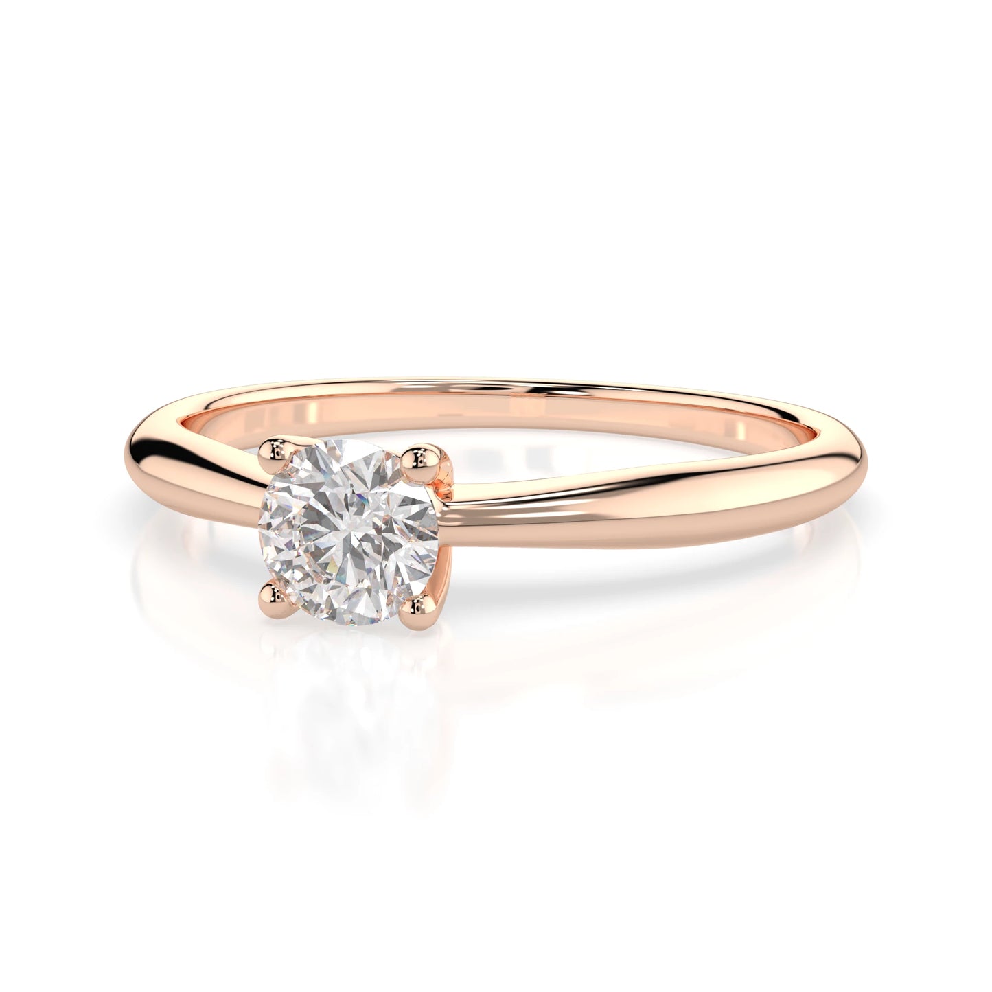 Solitär-Ring (Rund), 0.3 ct — 101-10021(4.2)