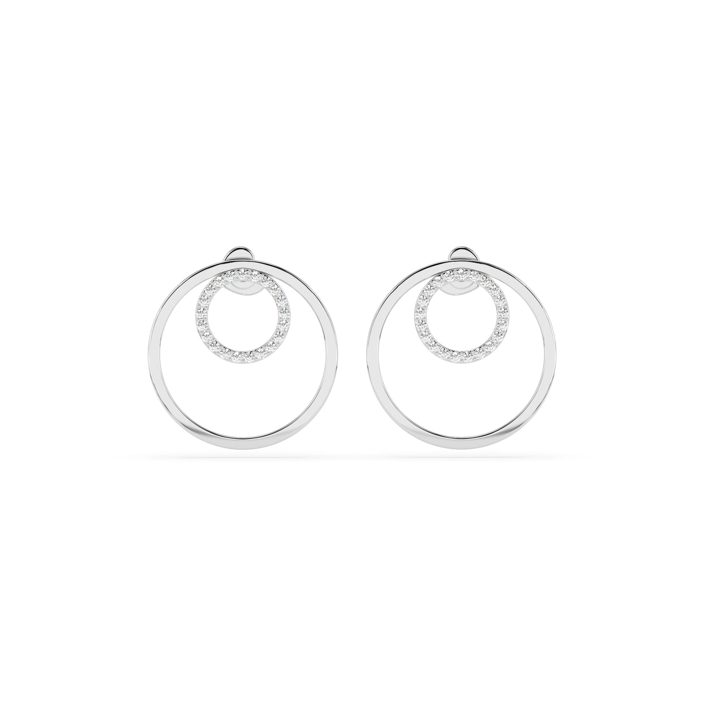 Minimalismus-Ohrringe (Rund), 0.25 ct — 102-10165