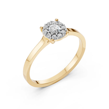 Solitär-Eternity-Ring (Rund), 0.15 ct — 101-10017/1(3.4)