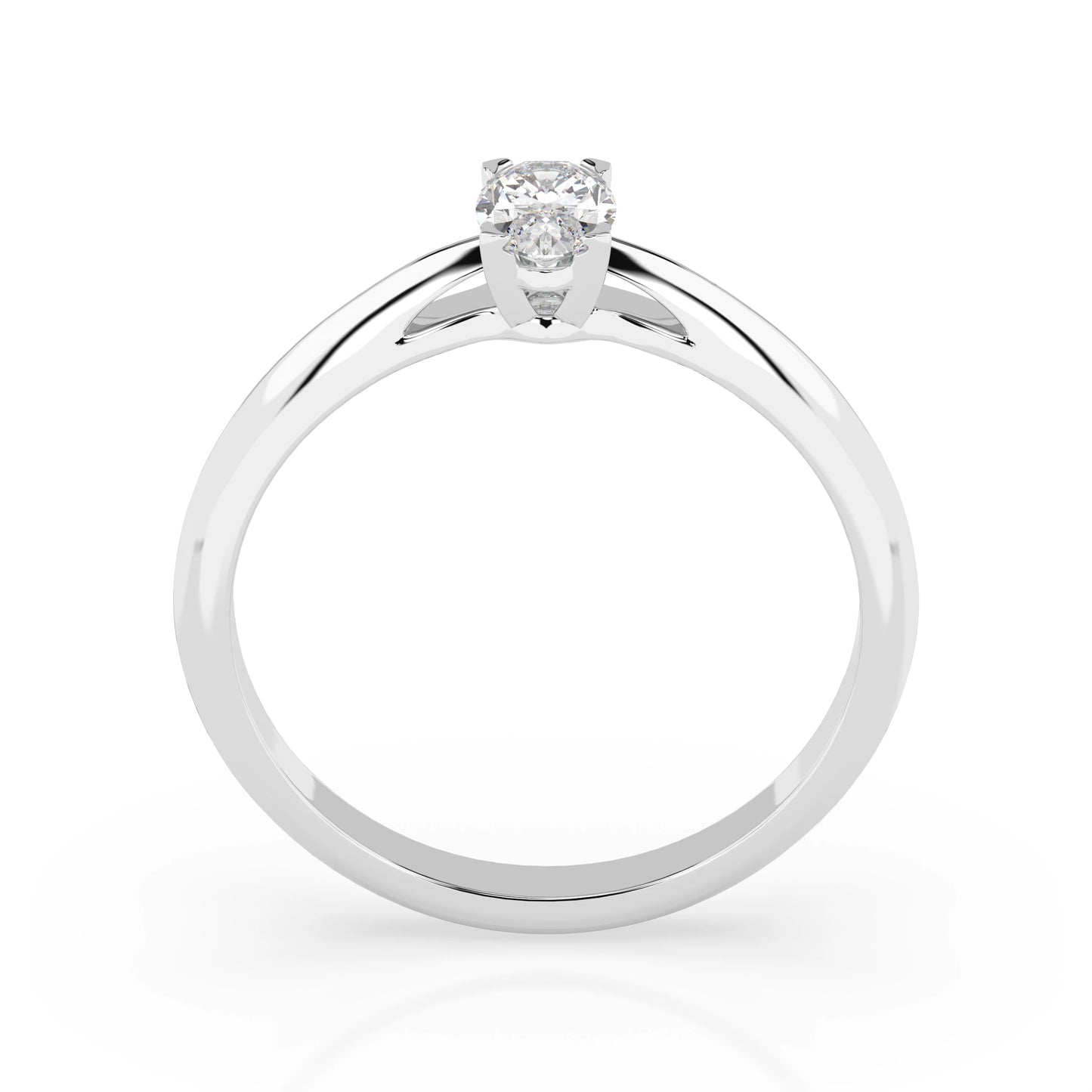Solitär-Ring (Oval), 0.3 ct — 101-10190(0.30)OV