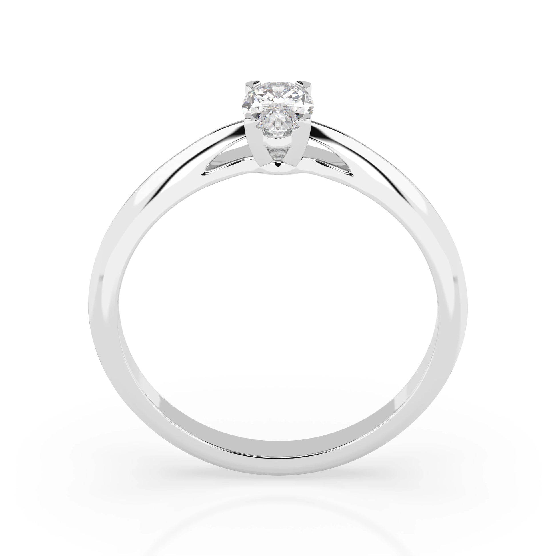 Solitär-Ring (Oval), 0.3 ct — 101-10190(0.30)OV