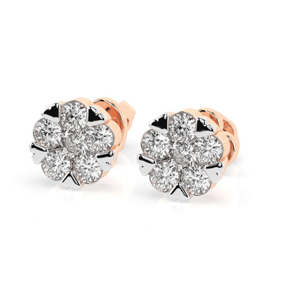 Illusion-Ohrringe (Rund), 0.2 ct — 102-10015/2(3.0)