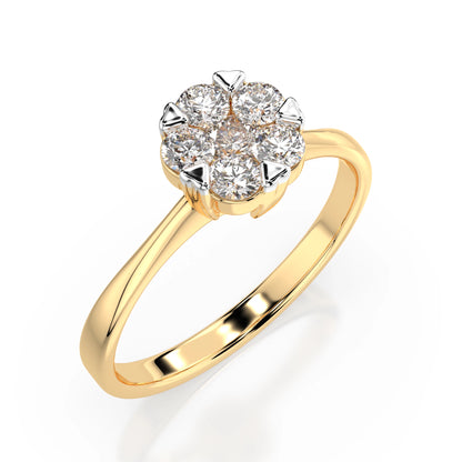 Illusion-Ring (Rund), 0.1 ct — 101-10015/1(3.0)