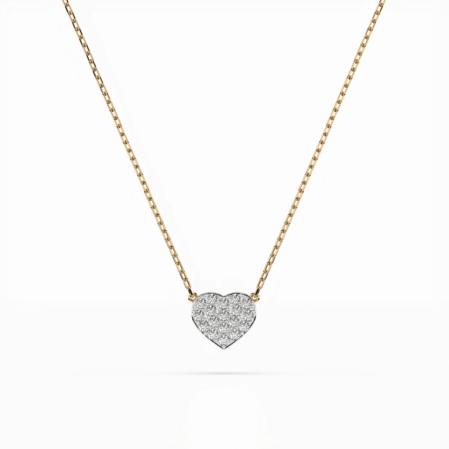 Illusion-Halskette (Rund), 0.09 ct — 104-10059