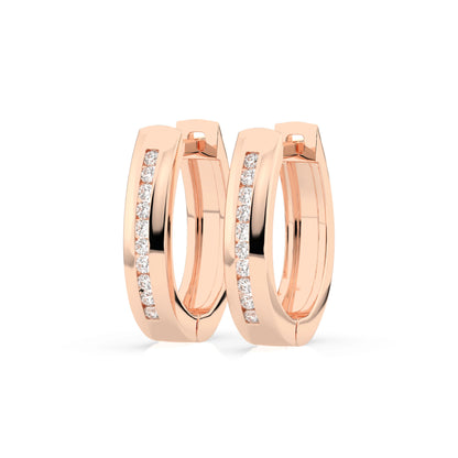 Eternity-Ohrringe (Rund), 0.16 ct — 102-10047