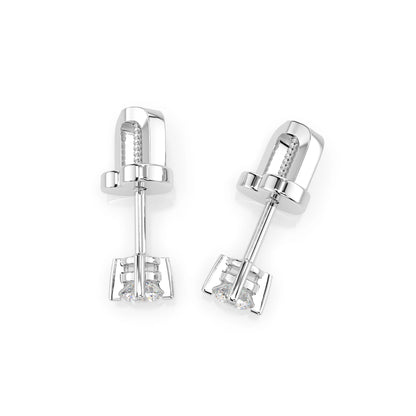 Solitär-Schmetterling-Ohrringe (Rund), 0.2 ct — 102-10025(3.0)