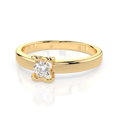 Solitär-Ring (Rund), 0.15 ct — 101-10013(3.4)