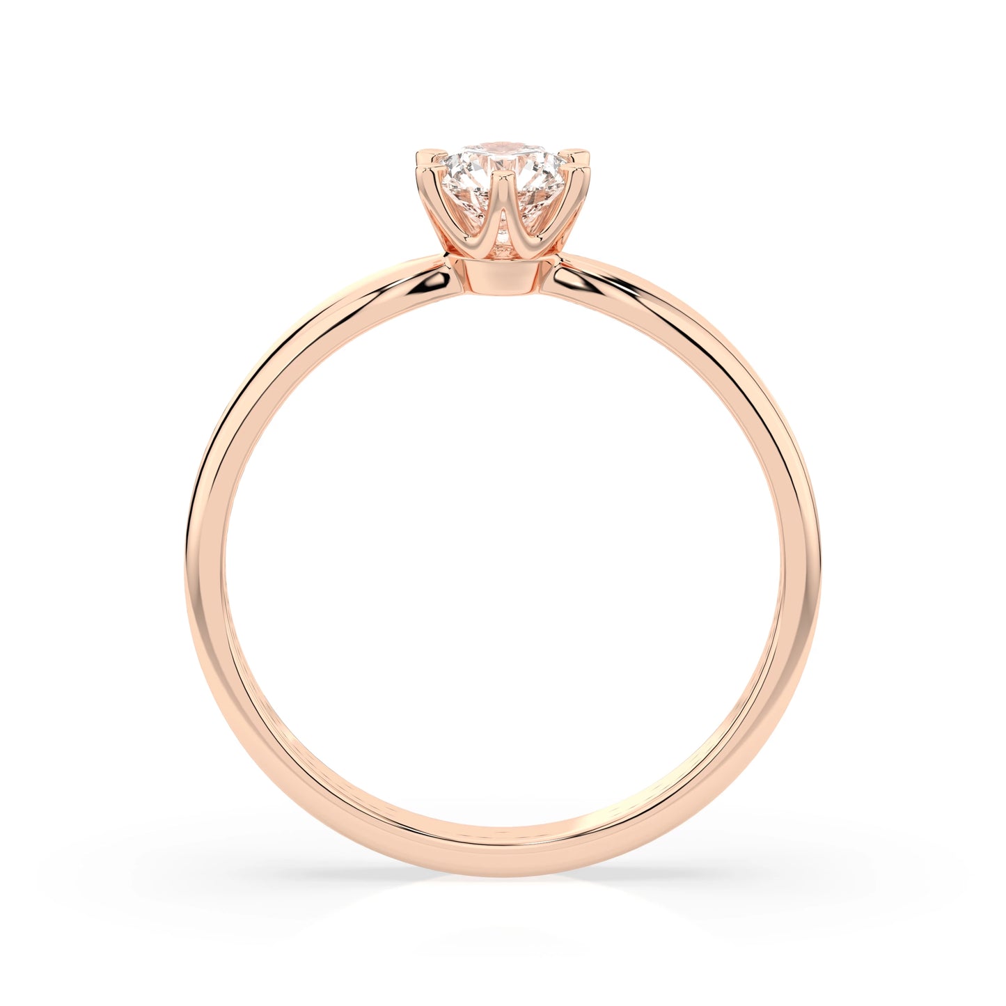 Solitär-Ring (Rund), 0.25 ct — 101-10040(4.0)