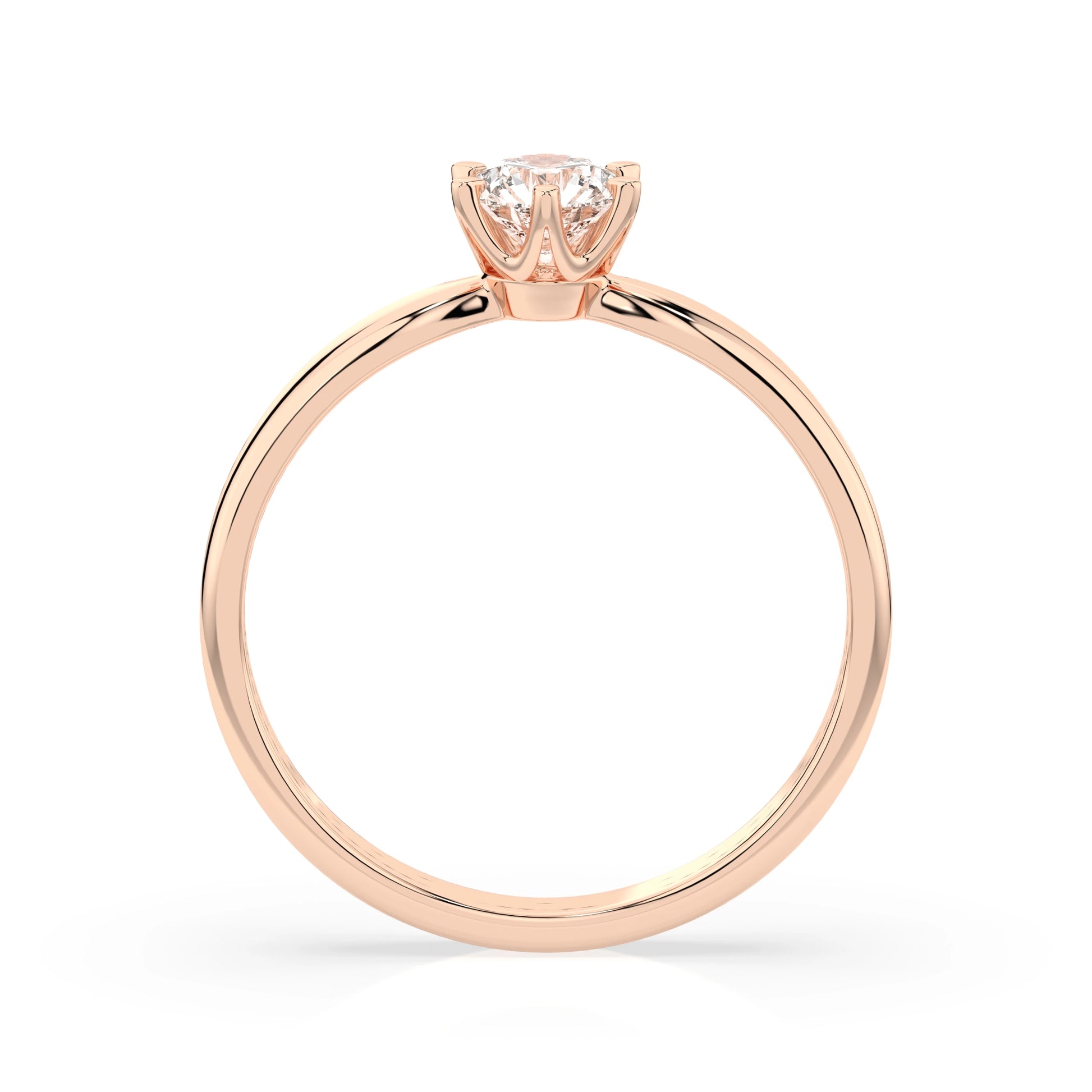 Solitär-Ring (Rund), 0.25 ct — 101-10040(4.0)