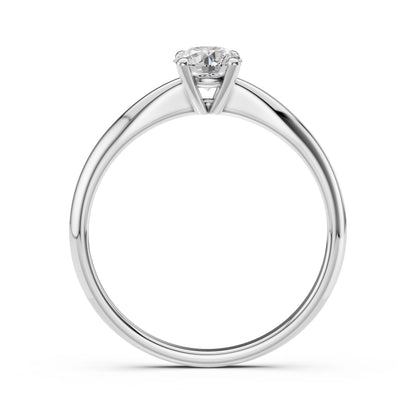 Solitär-Ring (Rund), 0.5 ct — 101-10021(5.1)
