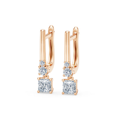 Solitär-Eternity-Ohrringe, 0.8 ct — 102-10143(0.40)PR