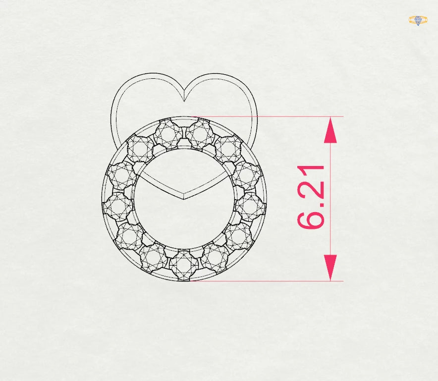 Minimalismus-Ohrringe (Rund), 0.16 ct — 102-10055