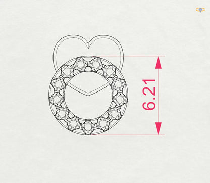 Minimalismus-Ohrringe (Rund), 0.16 ct — 102-10055