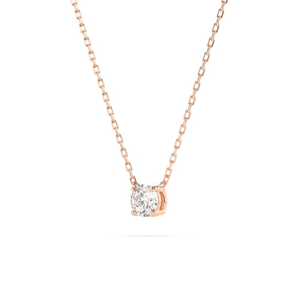 Solitär-Halskette (Rund), 0.1 ct — 104-10040(3.0)