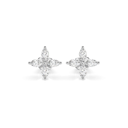 Illusion-Ohrringe (Marquise), 0.8 ct — 102-10193V1