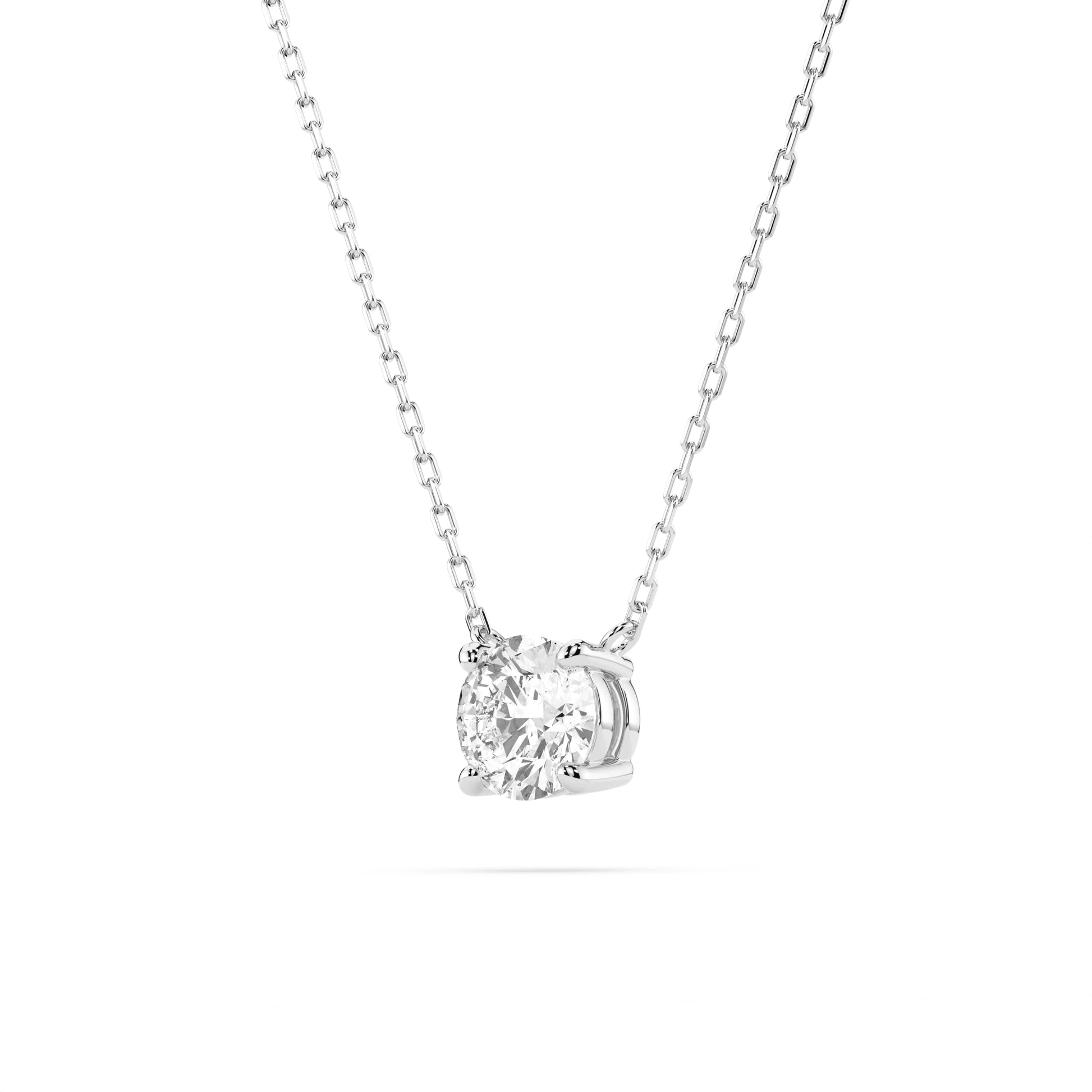 Solitär-Halskette (Rund), 0.5 ct — 104-10040(5.1)