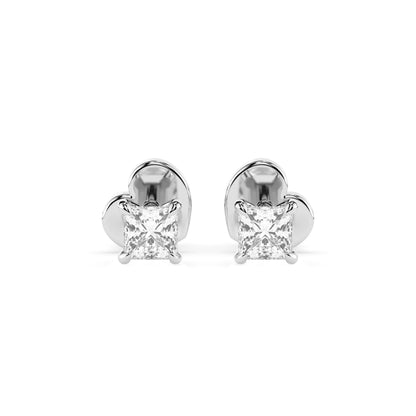 Solitär-Schmetterling-Ohrringe (Prinzess), 0.34 ct — 102-10113(3.0)PR