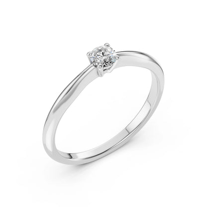 Solitär-Ring (Rund), 0.2 ct — 101-10021(3.7)