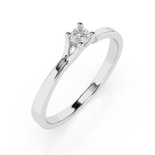 Solitär-Ring (Rund), 0.06 ct — 101-10033(2.5)
