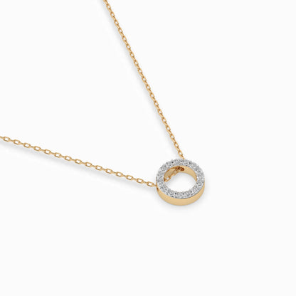 Minimalismus-Halskette (Rund), 0.09 ct — 104-10028