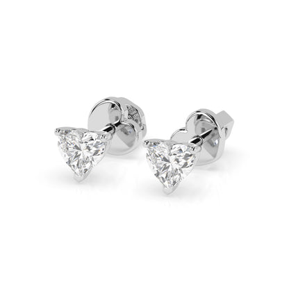 Solitär-Schmetterling-Ohrringe (Herz), 0.6 ct — 102-10190(0.30)HRT