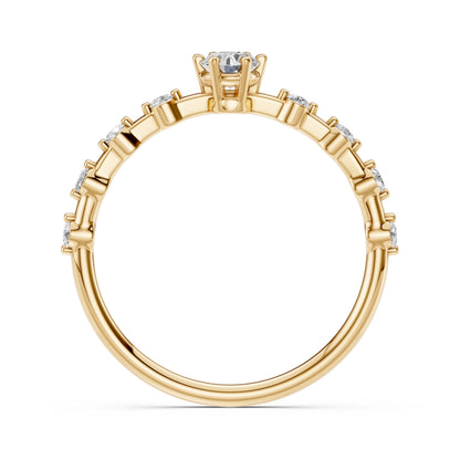 Solitär-Eternity-Ring (Rund), 0.2 ct — 101-10144(3.7)
