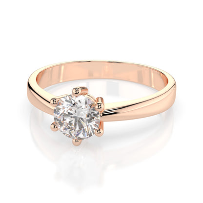Solitär-Ring (Rund), 0.5 ct — 101-10151(5.1)