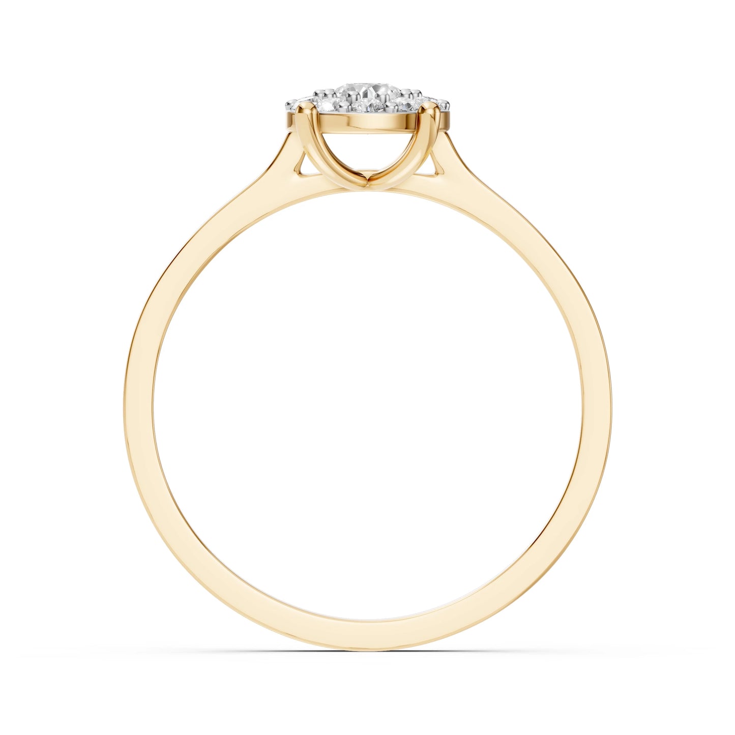 Solitär-Eternity-Ring (Rund), 0.15 ct — 101-10017/1(3.4)