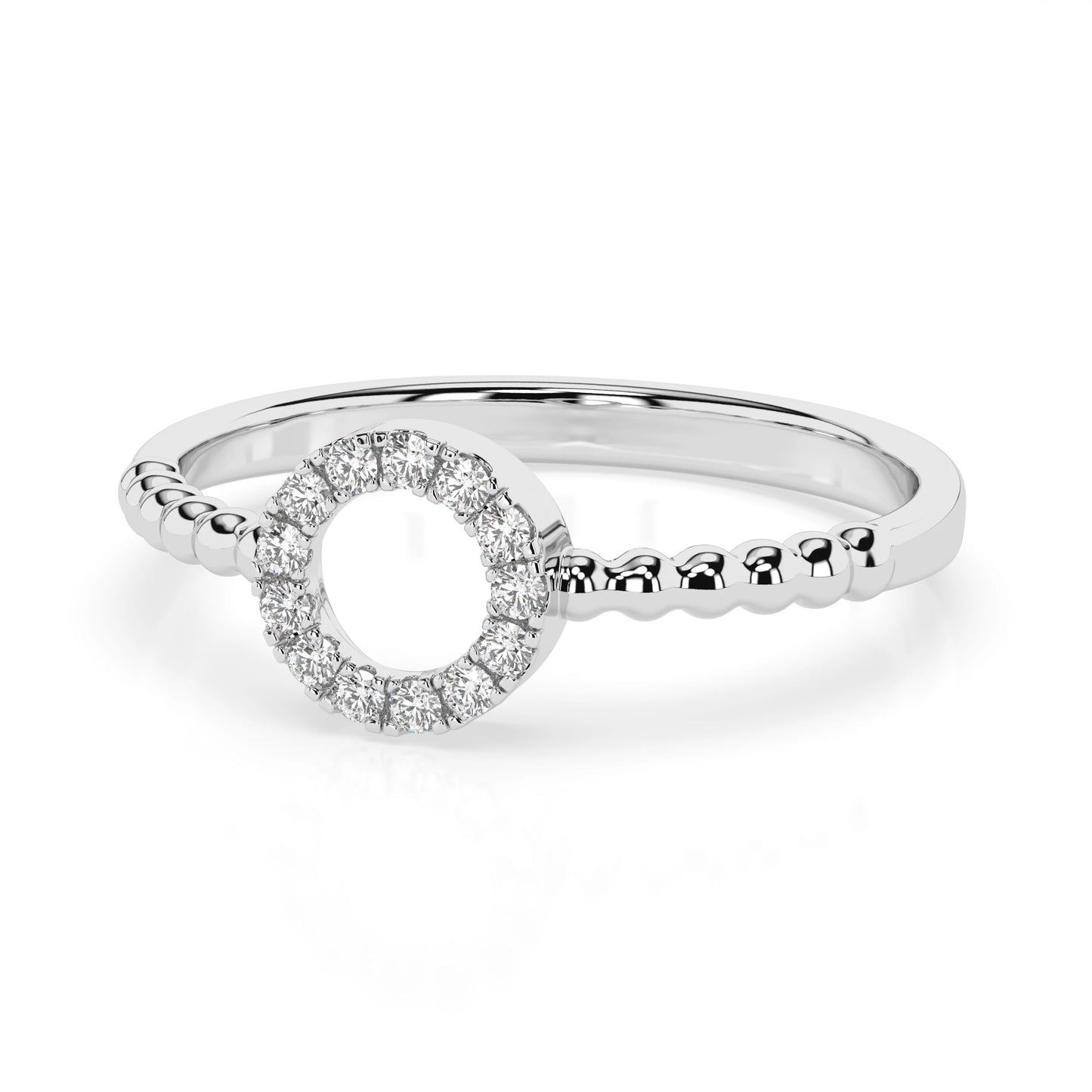 Minimalismus-Ring (Rund), 0.08 ct — 101-10055