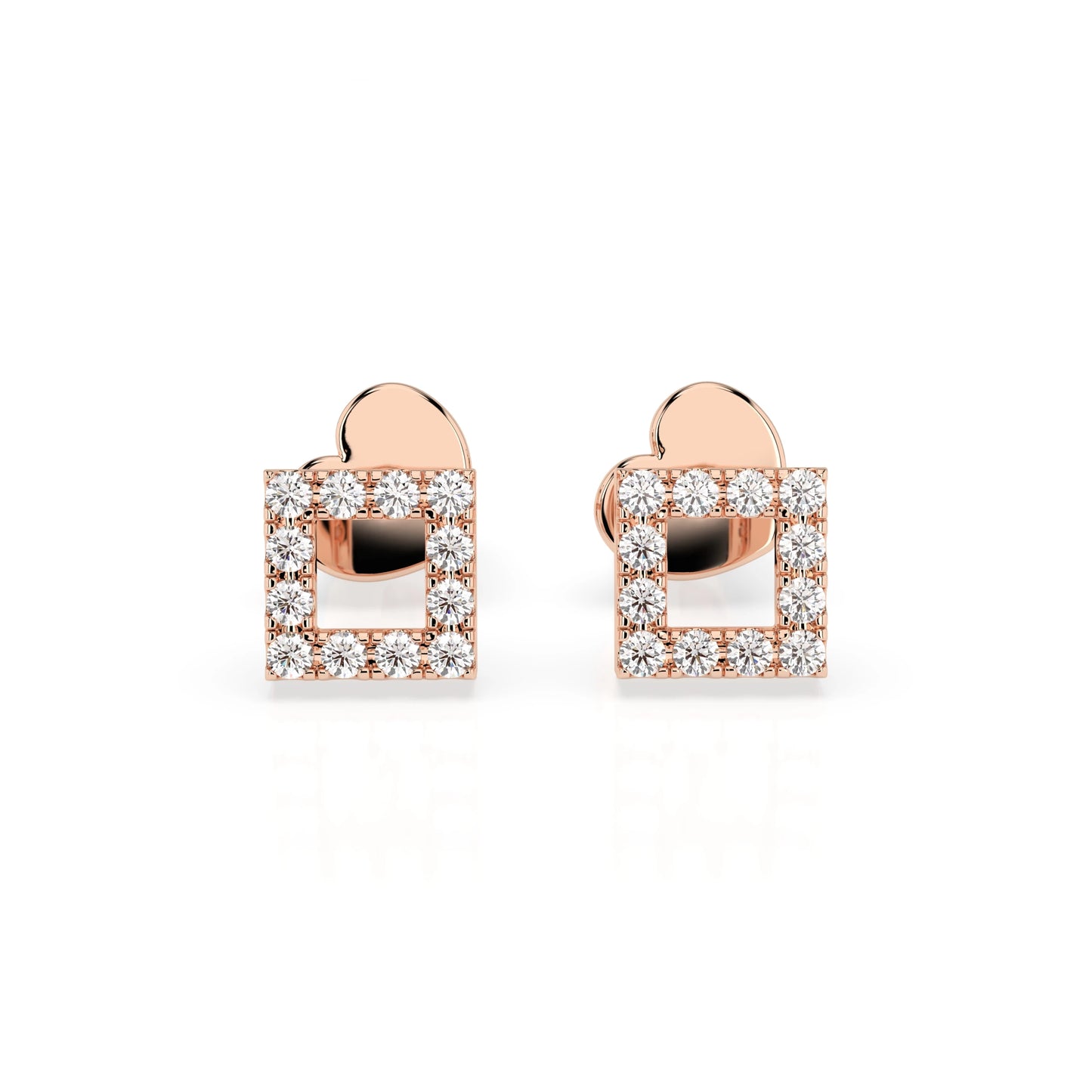 Minimalismus-Ohrringe (Rund), 0.14 ct — 102-10053