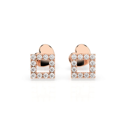 Minimalismus-Ohrringe (Rund), 0.14 ct — 102-10053