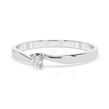 Solitär-Ring (Rund), 0.04 ct — 101-10032(2.2)