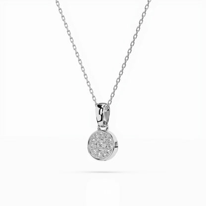 Illusion-Halskette (Rund), 0.01 ct — 104-10032