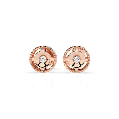 Minimalismus-Ohrringe (Rund), 0.04 ct — 102-10052